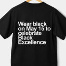 wear black on May 15